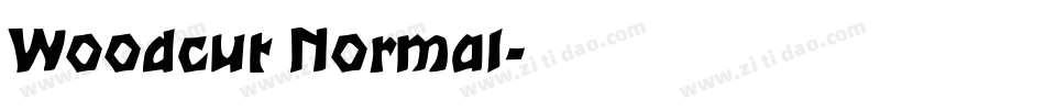 Woodcut Normal字体转换
